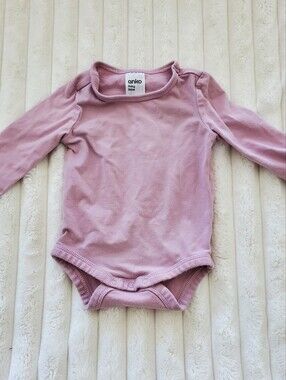 Anko Baby Pink Baby Long Sleeve Onesie